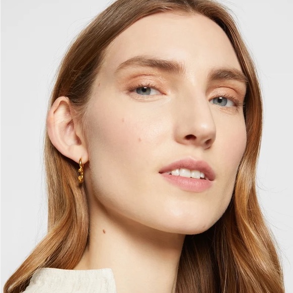 MARIA BLACK Gold Tula Broken Infinity Hoop Earring - Picture 8 of 16